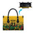 Custom Guyana Football Leather Bag Spirit of the Jaguar - Yellow - Wonder Print Shop
