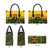 Custom Guyana Football Leather Bag Spirit of the Jaguar - Yellow - Wonder Print Shop
