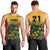 Custom Guyana Football Men Tank Top Spirit of the Jaguar - Yellow - Wonder Print Shop