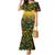 Custom Guyana Football Mermaid Dress Spirit of the Jaguar - Yellow - Wonder Print Shop