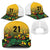 Custom Guyana Football Mesh Trucker Cap Spirit of the Jaguar - Yellow - Wonder Print Shop