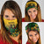 Custom Guyana Football Neck Gaiter Spirit of the Jaguar - Yellow - Wonder Print Shop