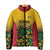 Custom Guyana Football Padded Jacket Spirit of the Jaguar - Yellow - Wonder Print Shop