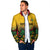 Custom Guyana Football Padded Jacket Spirit of the Jaguar - Yellow - Wonder Print Shop