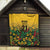 Custom Guyana Football Quilt Spirit of the Jaguar - Yellow - Wonder Print Shop