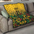 Custom Guyana Football Quilt Spirit of the Jaguar - Yellow - Wonder Print Shop