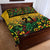 Custom Guyana Football Quilt Bed Set Spirit of the Jaguar - Yellow - Wonder Print Shop