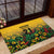 Custom Guyana Football Rubber Doormat Spirit of the Jaguar - Yellow - Wonder Print Shop