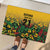 Custom Guyana Football Rubber Doormat Spirit of the Jaguar - Yellow - Wonder Print Shop