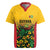 Custom Guyana Football Rugby Jersey Spirit of the Jaguar - Yellow - Wonder Print Shop