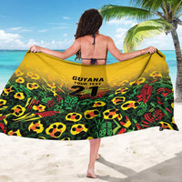 Custom Guyana Football Sarong Spirit of the Jaguar - Yellow - Wonder Print Shop