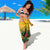 Custom Guyana Football Sarong Spirit of the Jaguar - Yellow - Wonder Print Shop