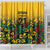 Custom Guyana Football Shower Curtain Spirit of the Jaguar - Yellow - Wonder Print Shop
