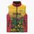 Custom Guyana Football Sleeveless Puffer Jacket Spirit of the Jaguar - Yellow - Wonder Print Shop