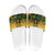 Custom Guyana Football Slide Sandals Spirit of the Jaguar - Yellow - Wonder Print Shop