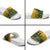 Custom Guyana Football Slide Sandals Spirit of the Jaguar - Yellow - Wonder Print Shop