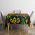 Custom Guyana Football Tablecloth Spirit of the Jaguar - Yellow - Wonder Print Shop