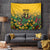 Custom Guyana Football Tapestry Spirit of the Jaguar - Yellow - Wonder Print Shop
