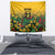 Custom Guyana Football Tapestry Spirit of the Jaguar - Yellow - Wonder Print Shop