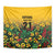 Custom Guyana Football Tapestry Spirit of the Jaguar - Yellow - Wonder Print Shop