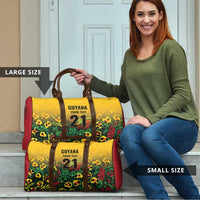 Custom Guyana Football Travel Bag Spirit of the Jaguar - Yellow - Wonder Print Shop