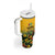 Custom Guyana Football Tumbler With Handle Spirit of the Jaguar - Yellow - Wonder Print Shop