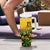 Custom Guyana Football Tumbler With Handle Spirit of the Jaguar - Yellow - Wonder Print Shop