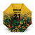 Custom Guyana Football Umbrella Spirit of the Jaguar - Yellow - Wonder Print Shop