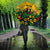 Custom Guyana Football Umbrella Spirit of the Jaguar - Yellow - Wonder Print Shop