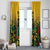 Custom Guyana Football Window Curtain Spirit of the Jaguar - Yellow - Wonder Print Shop
