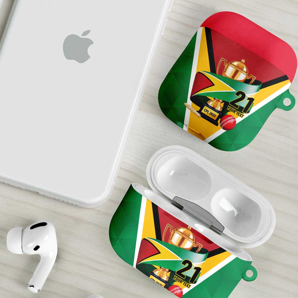 Custom Guyana Champions Reloaded 2025 AirPods Case Caribbean Cricket Supporter Amazon Warriors - Wonder Print Shop
