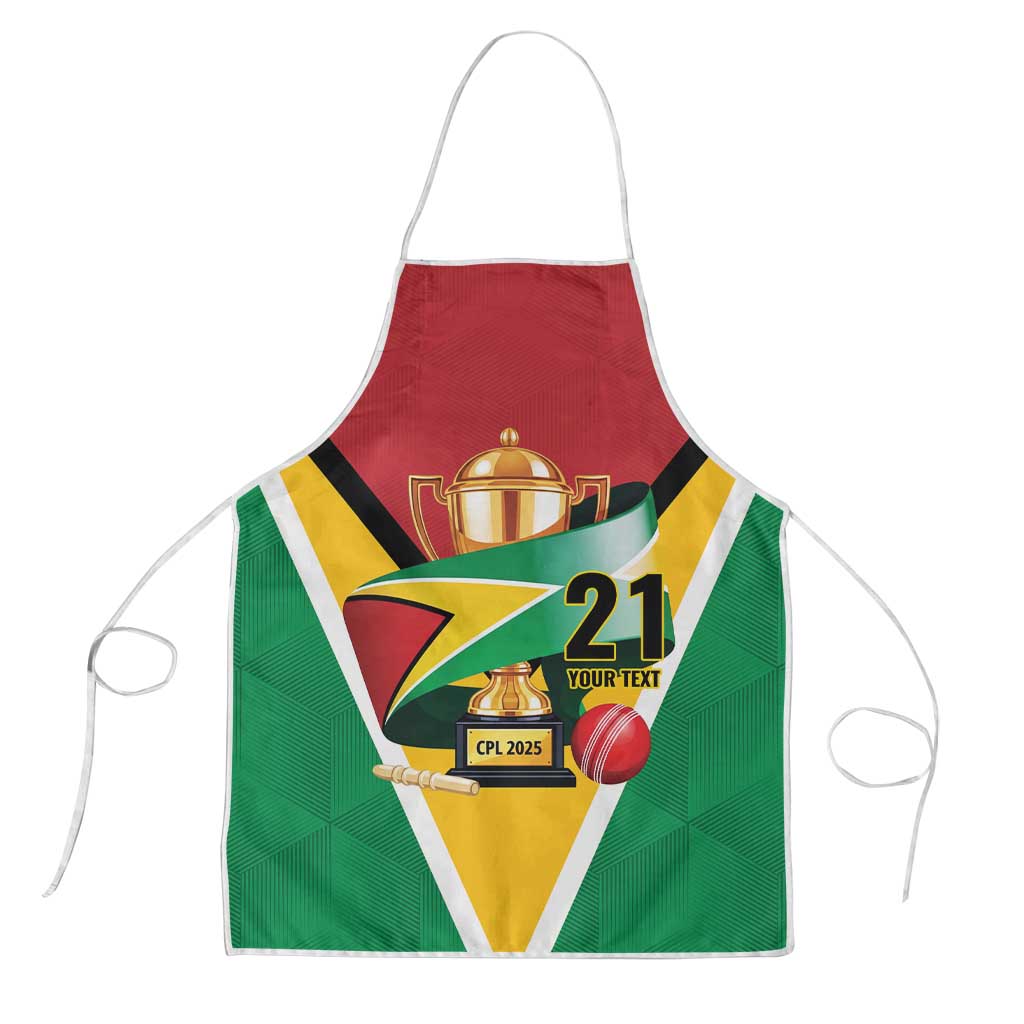 Custom Guyana Champions Reloaded 2025 Apron Caribbean Cricket Supporter Amazon Warriors - Wonder Print Shop