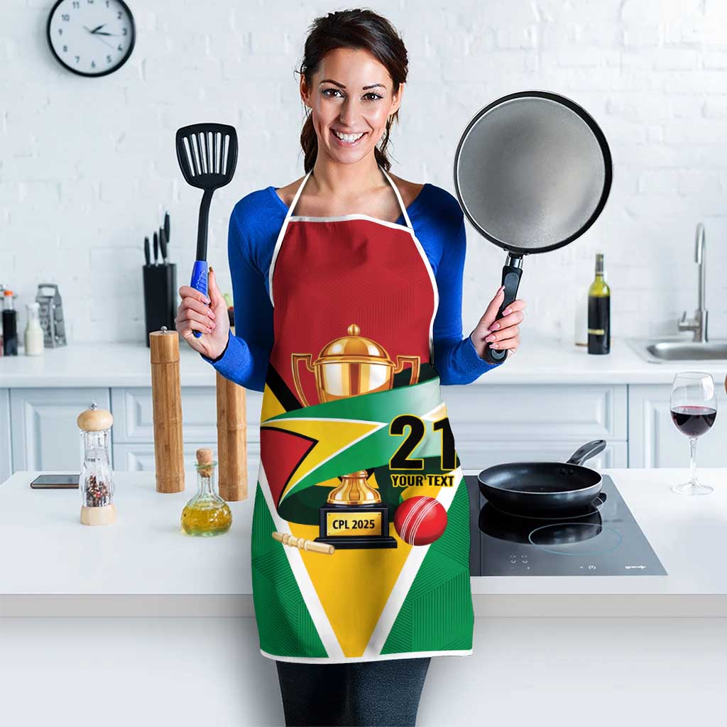Custom Guyana Champions Reloaded 2025 Apron Caribbean Cricket Supporter Amazon Warriors - Wonder Print Shop
