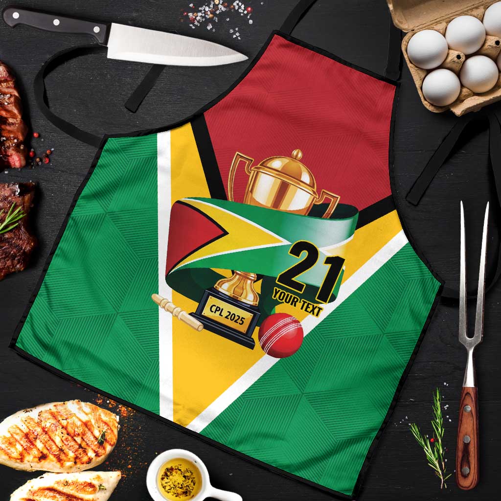 Custom Guyana Champions Reloaded 2025 Apron Caribbean Cricket Supporter Amazon Warriors - Wonder Print Shop