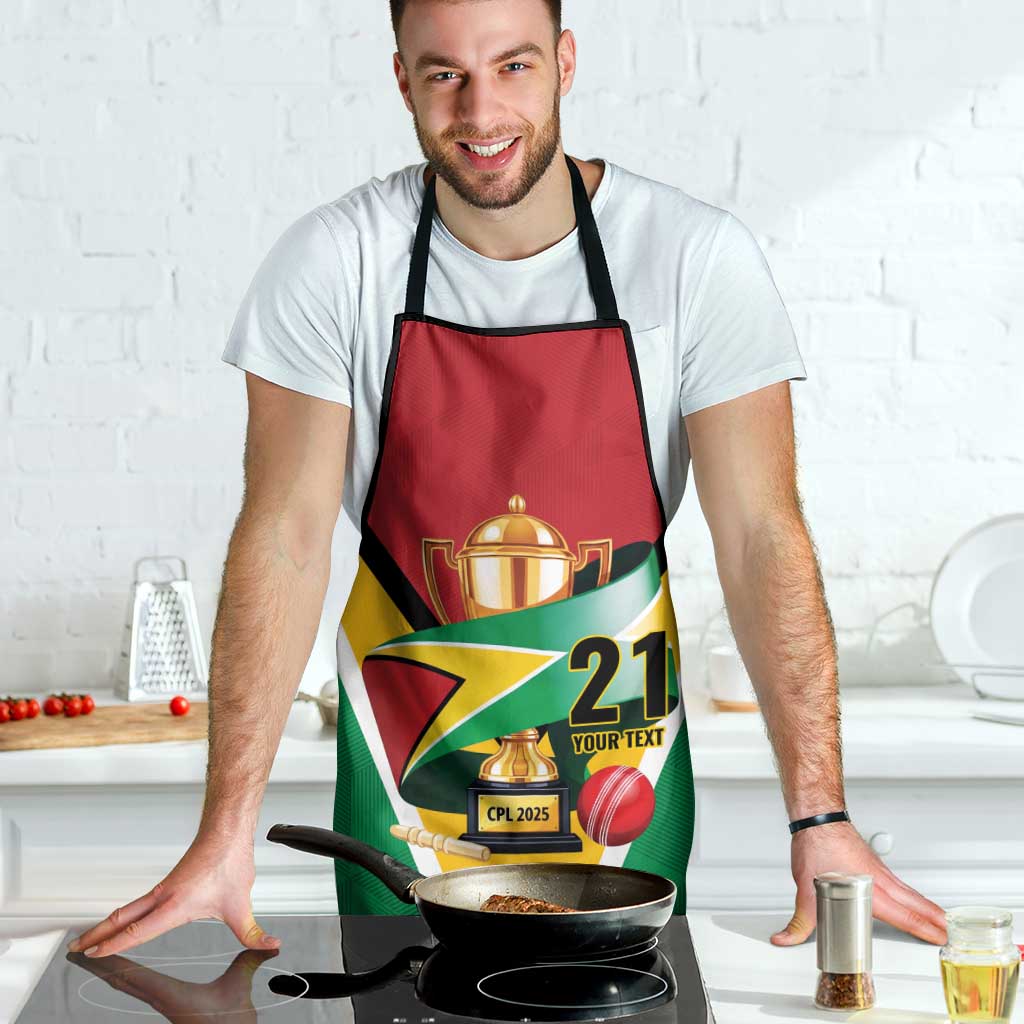 Custom Guyana Champions Reloaded 2025 Apron Caribbean Cricket Supporter Amazon Warriors - Wonder Print Shop
