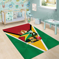 Custom Guyana Champions Reloaded 2025 Area Rug Caribbean Cricket Supporter Amazon Warriors - Wonder Print Shop