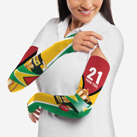 Custom Guyana Champions Reloaded 2025 Arm Sleeves Caribbean Cricket Supporter Amazon Warriors - Wonder Print Shop