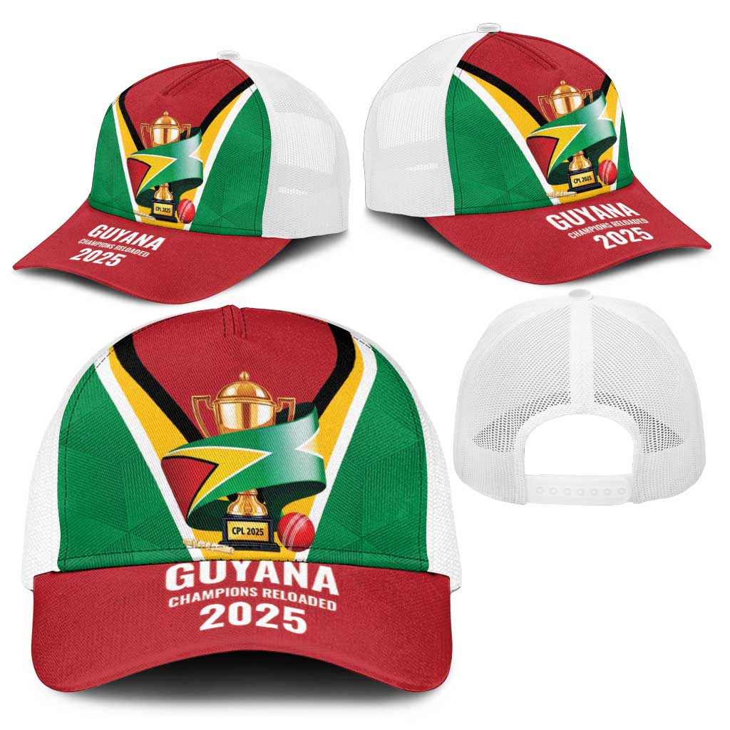 Guyana Champions Reloaded 2025 Baseball Net Cap Caribbean Cricket Supporter Amazon Warriors - Wonder Print Shop