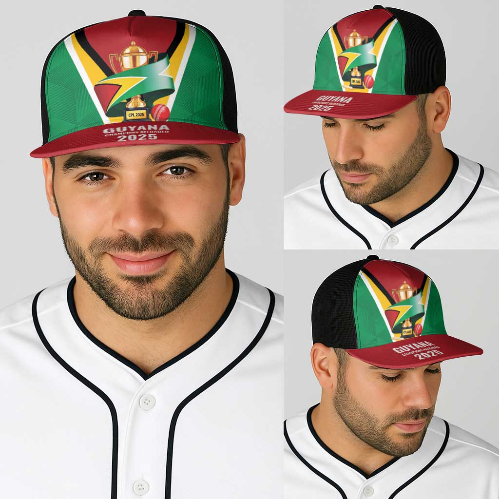 Guyana Champions Reloaded 2025 Baseball Net Cap Caribbean Cricket Supporter Amazon Warriors - Wonder Print Shop