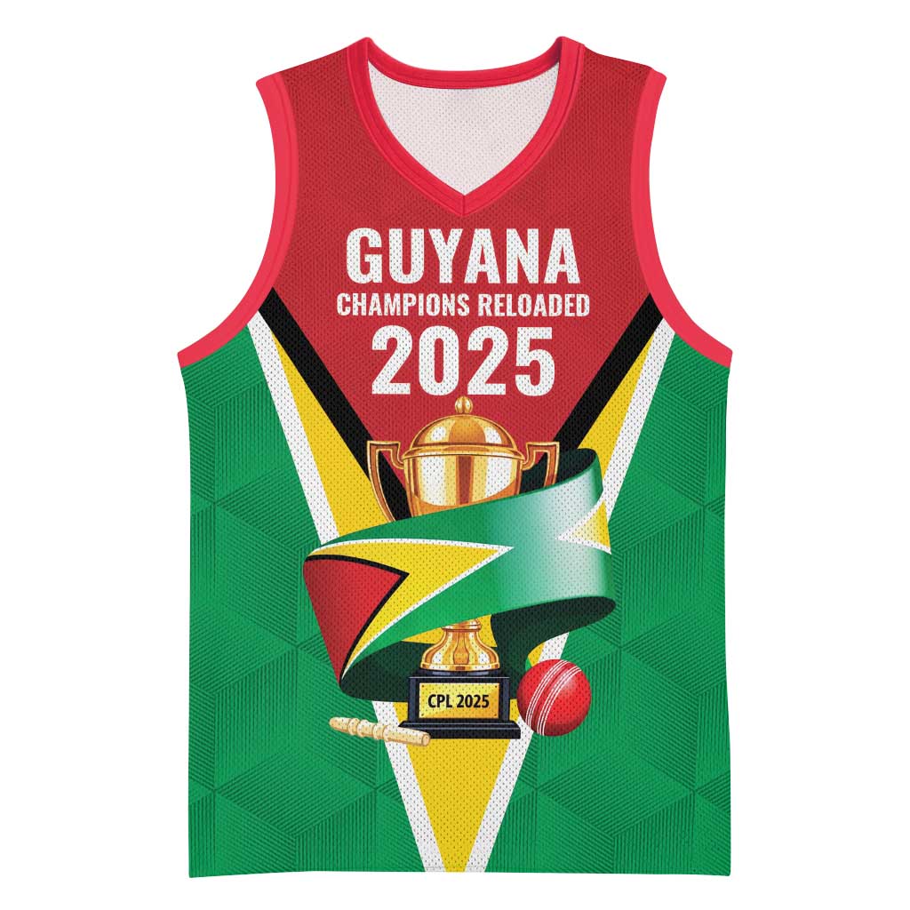 Custom Guyana Champions Reloaded 2025 Basketball Jersey Caribbean Cricket Supporter Amazon Warriors - Wonder Print Shop