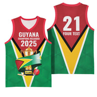 Custom Guyana Champions Reloaded 2025 Basketball Jersey Caribbean Cricket Supporter Amazon Warriors - Wonder Print Shop