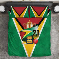 Custom Guyana Champions Reloaded 2025 Bedding Set Caribbean Cricket Supporter Amazon Warriors - Wonder Print Shop