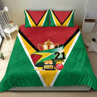 Custom Guyana Champions Reloaded 2025 Bedding Set Caribbean Cricket Supporter Amazon Warriors - Wonder Print Shop