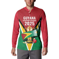 Custom Guyana Champions Reloaded 2025 Button Sweatshirt Caribbean Cricket Supporter Amazon Warriors - Wonder Print Shop
