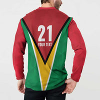 Custom Guyana Champions Reloaded 2025 Button Sweatshirt Caribbean Cricket Supporter Amazon Warriors - Wonder Print Shop