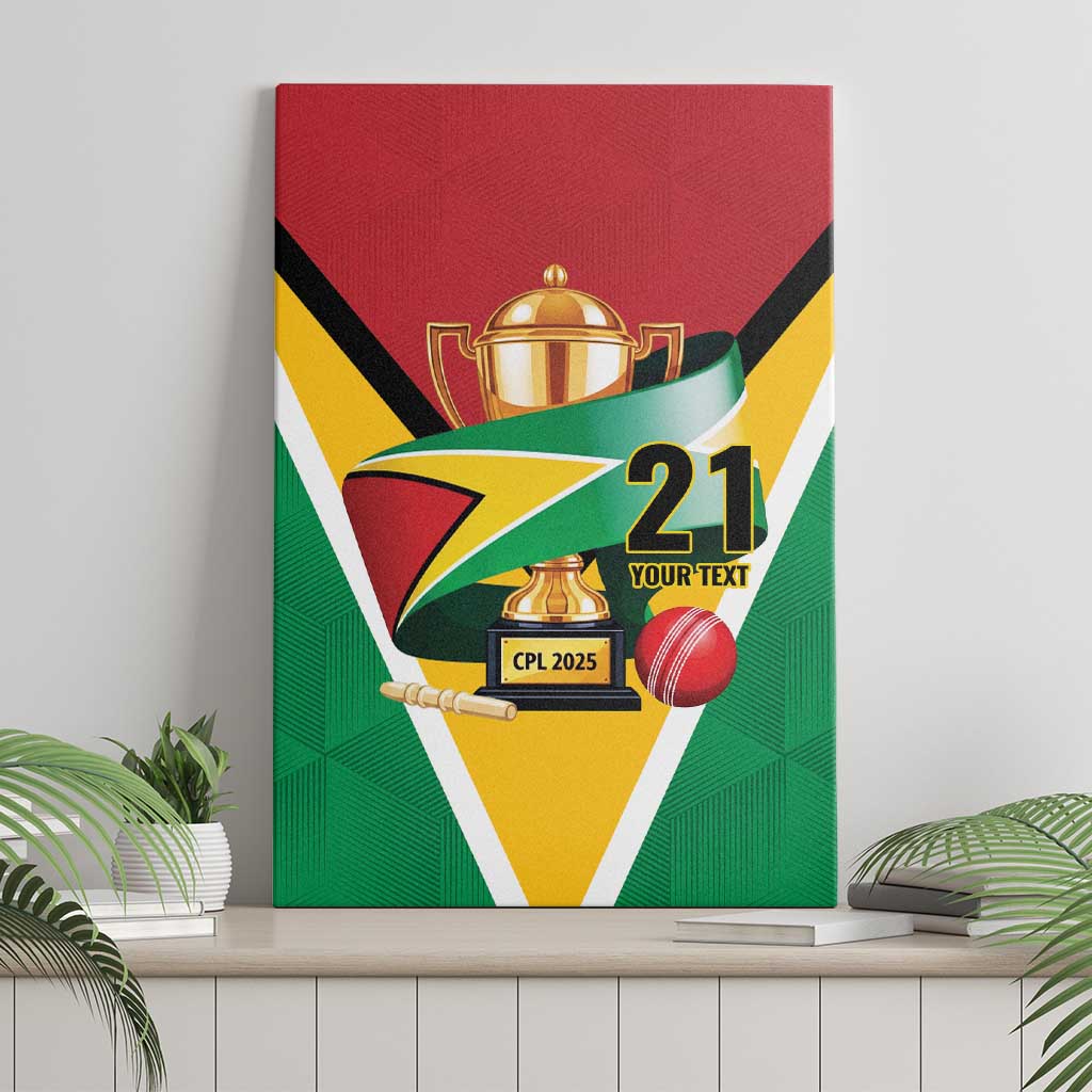 Custom Guyana Champions Reloaded 2025 Canvas Wall Art Caribbean Cricket Supporter Amazon Warriors - Wonder Print Shop