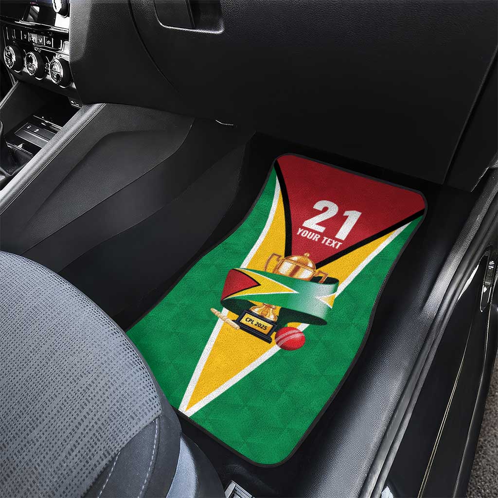 Custom Guyana Champions Reloaded 2025 Car Mats Caribbean Cricket Supporter Amazon Warriors - Wonder Print Shop