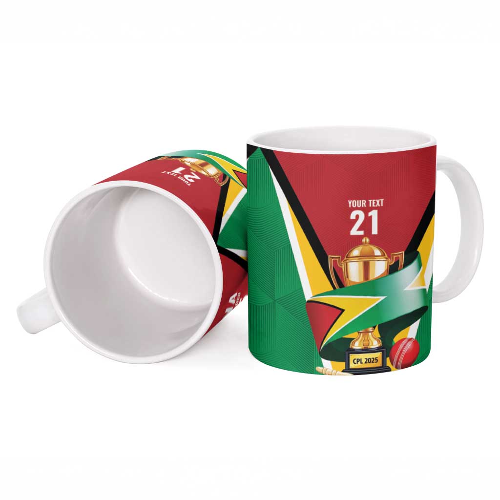 Custom Guyana Champions Reloaded 2025 Ceramic Mug Caribbean Cricket Supporter Amazon Warriors - Wonder Print Shop