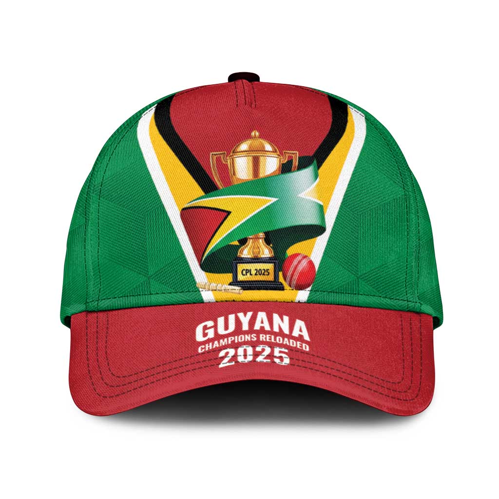 Custom Guyana Champions Reloaded 2025 Classic Cap Caribbean Cricket Supporter Amazon Warriors - Wonder Print Shop