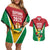 Custom Guyana Champions Reloaded 2025 Couples Matching Off Shoulder Short Dress and Hawaiian Shirt Caribbean Cricket Supporter Amazon Warriors - Wonder Print Shop